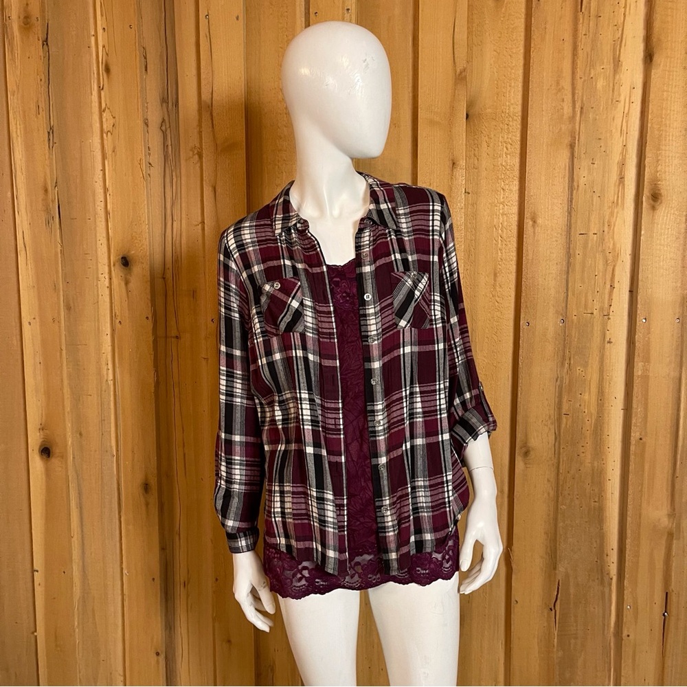 Established 1952 Women’s Plaid Button Down Shirt